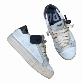 Shoes Sneakers By P448 In Grey & White, Size:7.5 Heel Clip