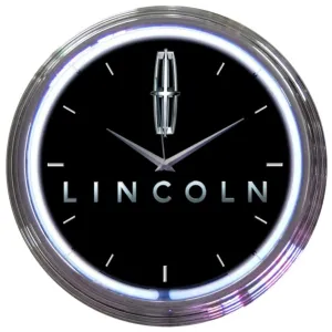 LINCOLN NEON CLOCK