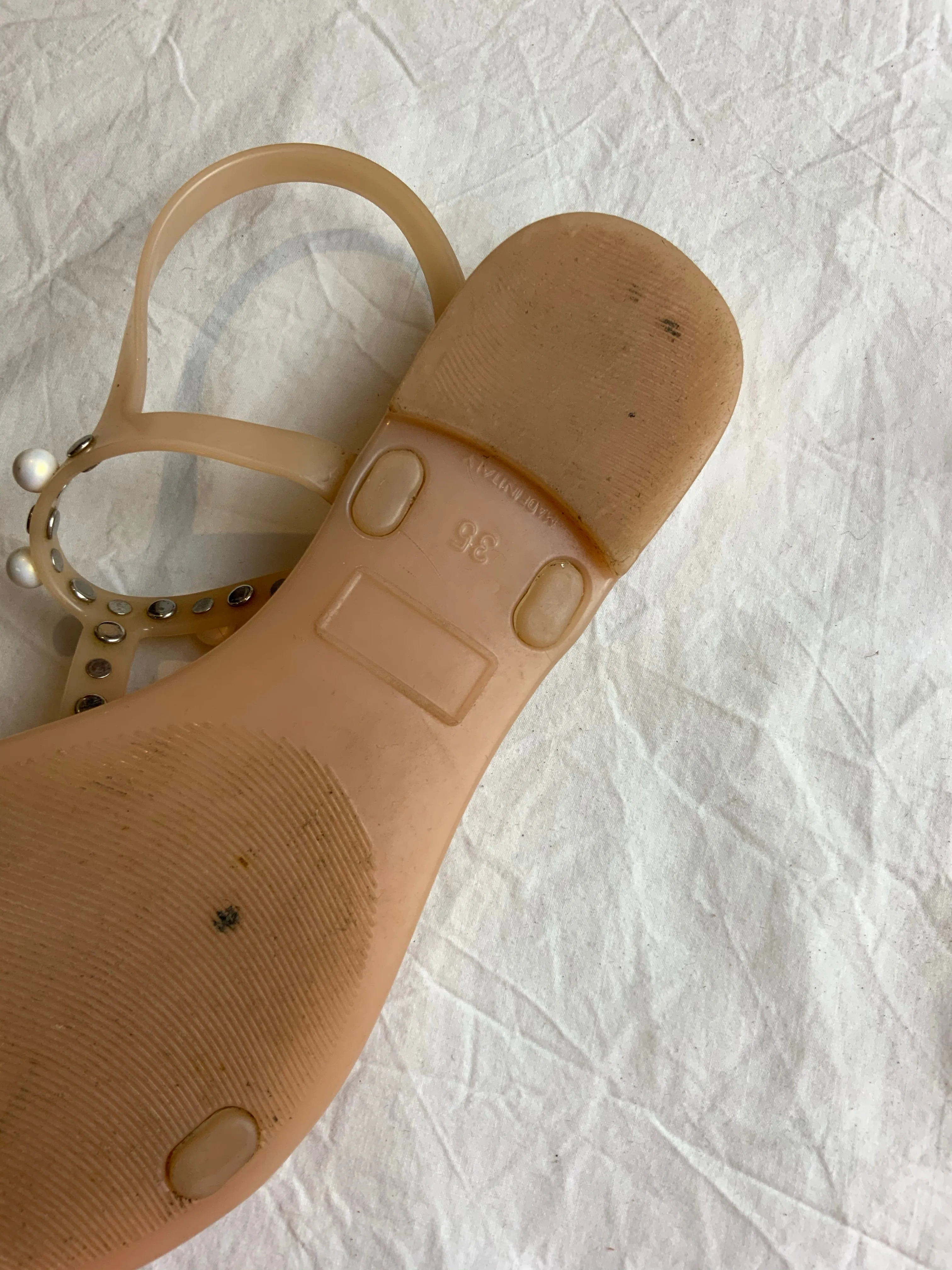 L.K. Bennett London Freja Jelly Pearls Embellished Sandals Size UK 2 US 5 EU 35 ladies