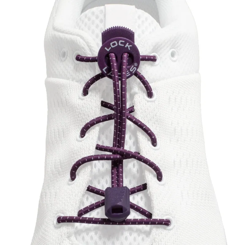 Lock Laces Original No-Tie Shoelaces - Purple