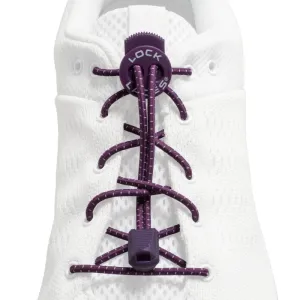 Lock Laces Original No-Tie Shoelaces - Purple