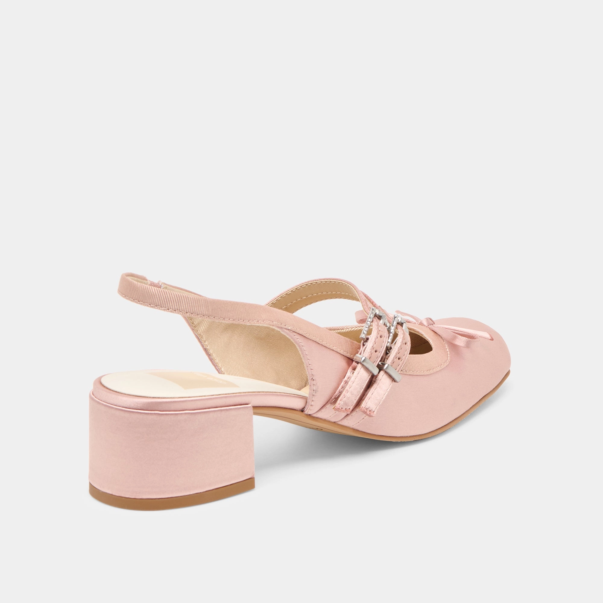 LORIS HEELS BLUSH SATIN Getaway Step