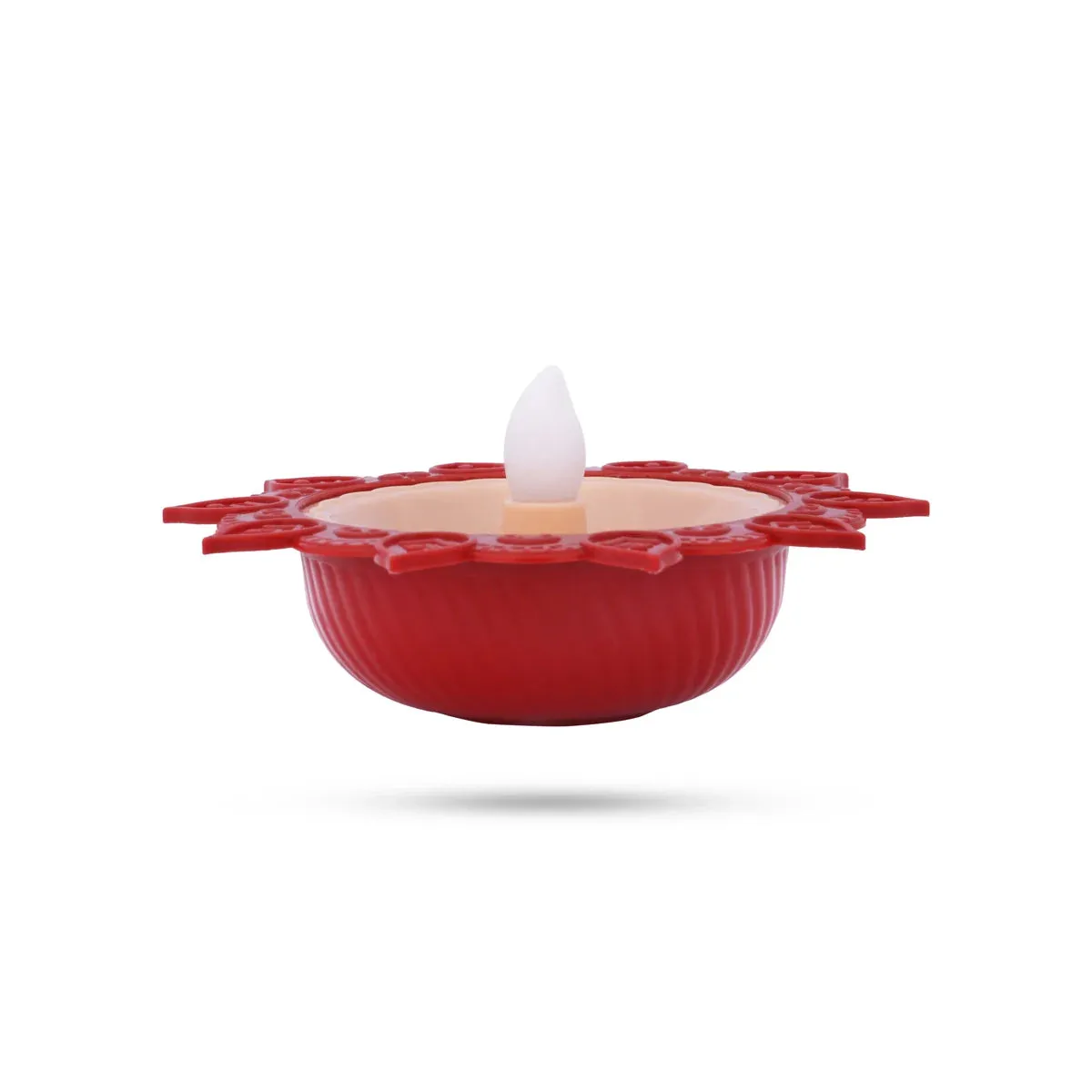 Lotus Water Sensor Diya - 1 x 3.5 Inches | Lotus Water Sensor Led Diya/ Water Led Diya for Home Decor