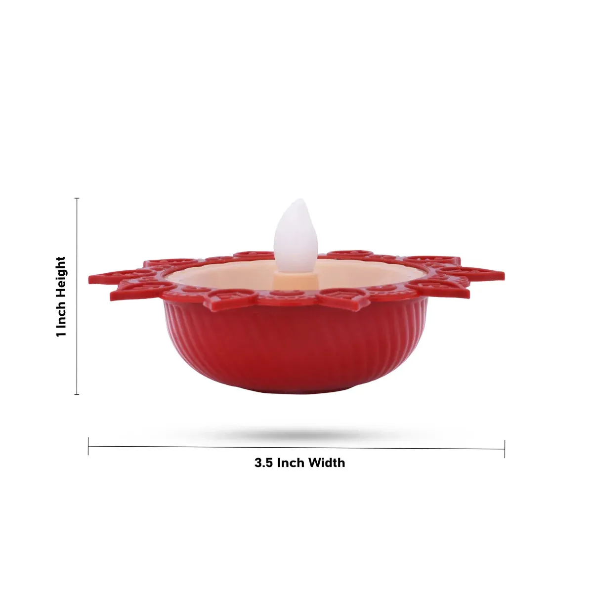 Lotus Water Sensor Diya - 1 x 3.5 Inches | Lotus Water Sensor Led Diya/ Water Led Diya for Home Decor