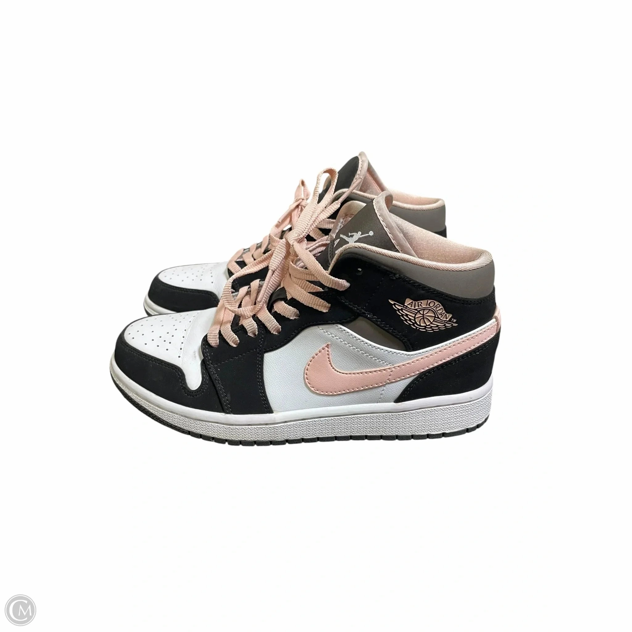 Track Support Shoes Sneakers By Nike In Black & Pink, Size: 5.5