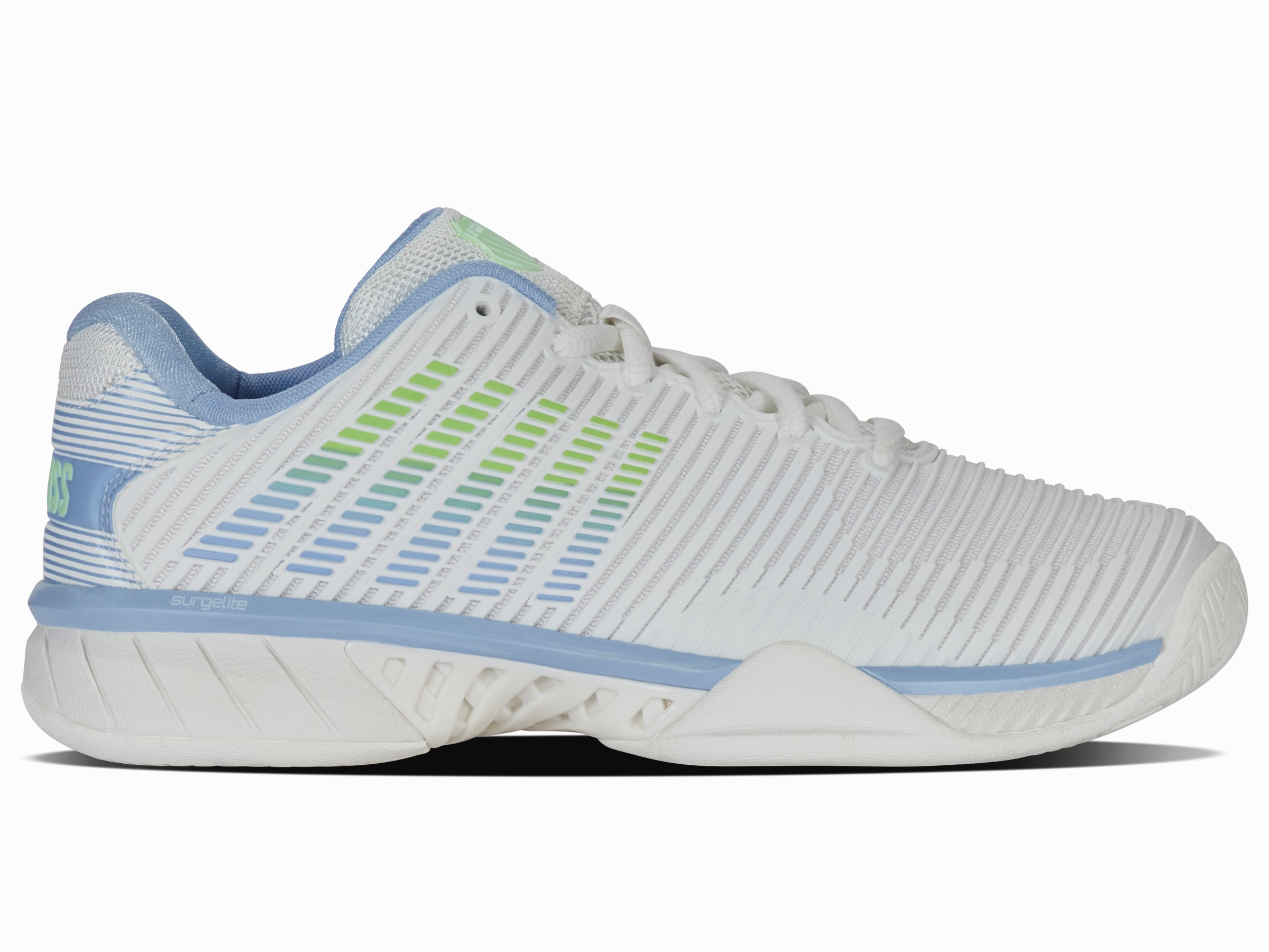 96613-126-M | HYPERCOURT EXPRESS 2 | LUCENT WHITE/DUTCH CANAL/PARADISE GREEN Lace Up Tension Control