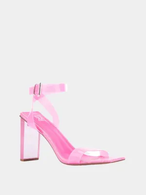 Lucite Single-Band Heel