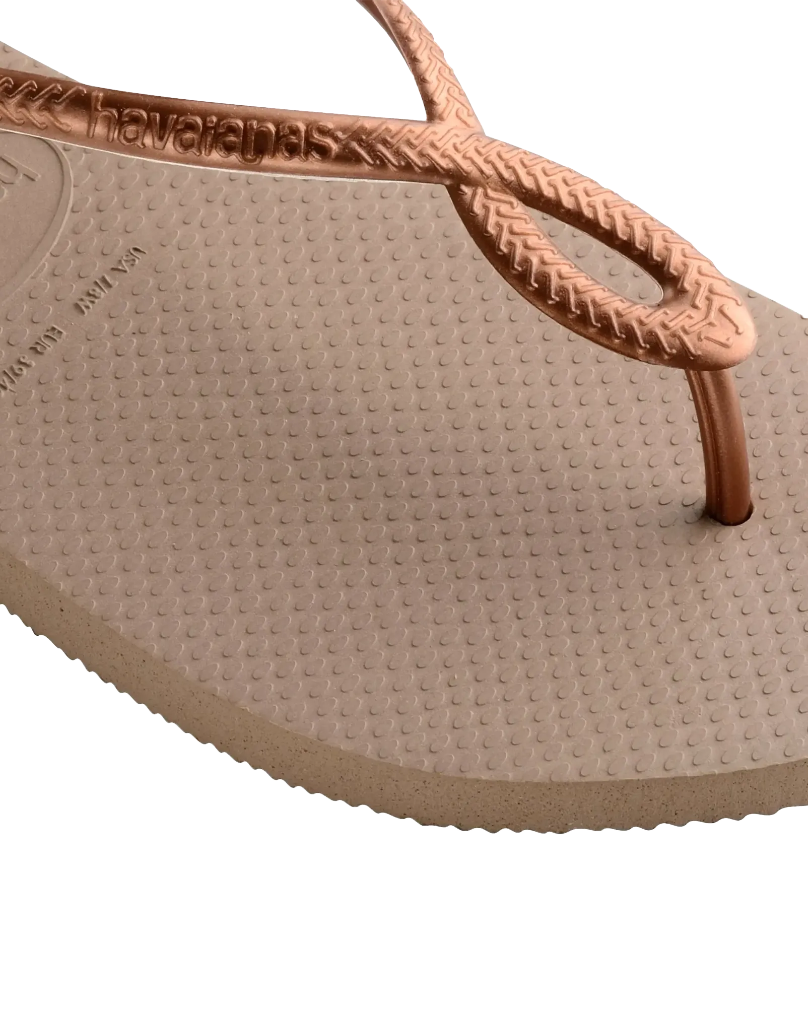 Luna Flip Flops in Rose Gold