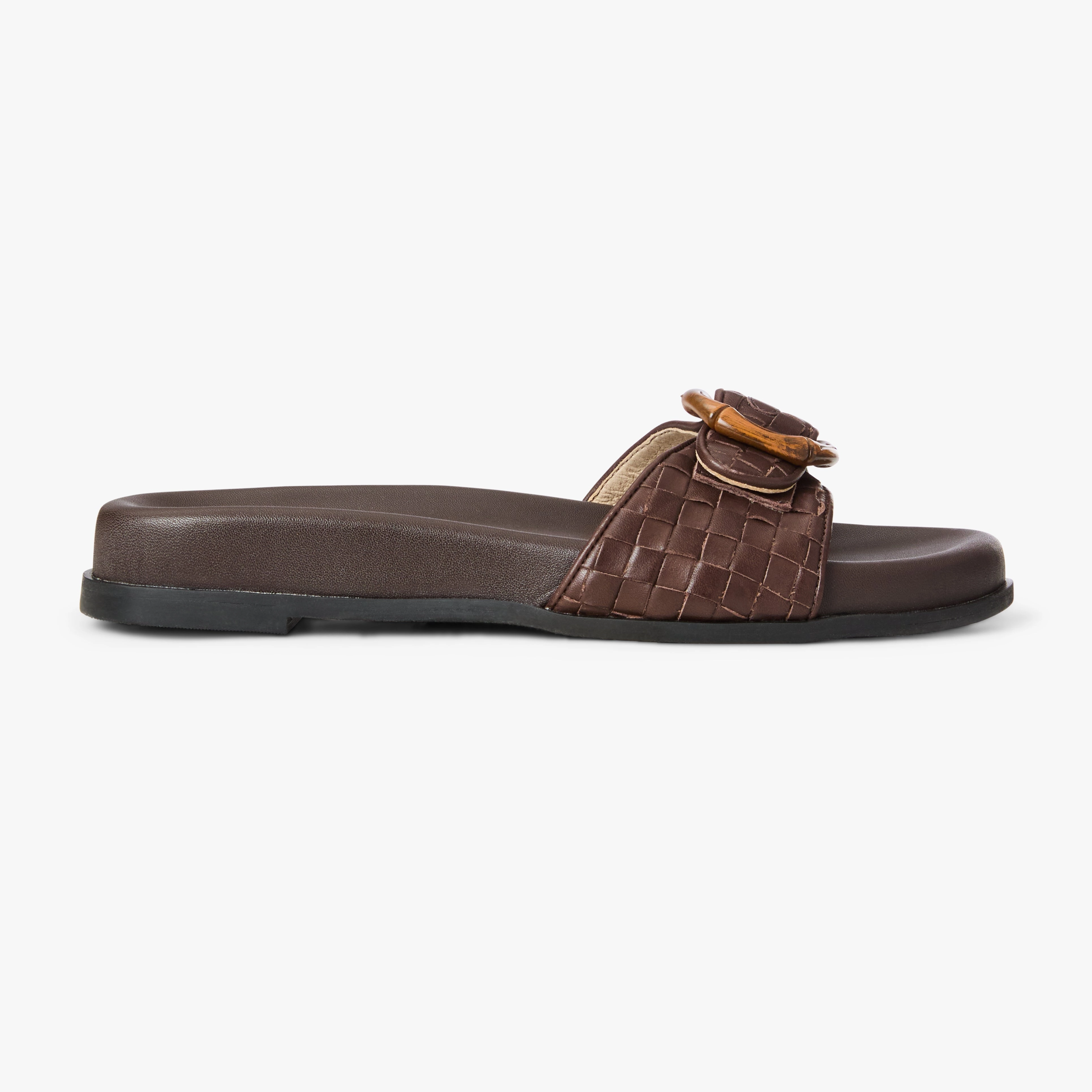 Essex Leather Comfort Slide Comfortable Support
