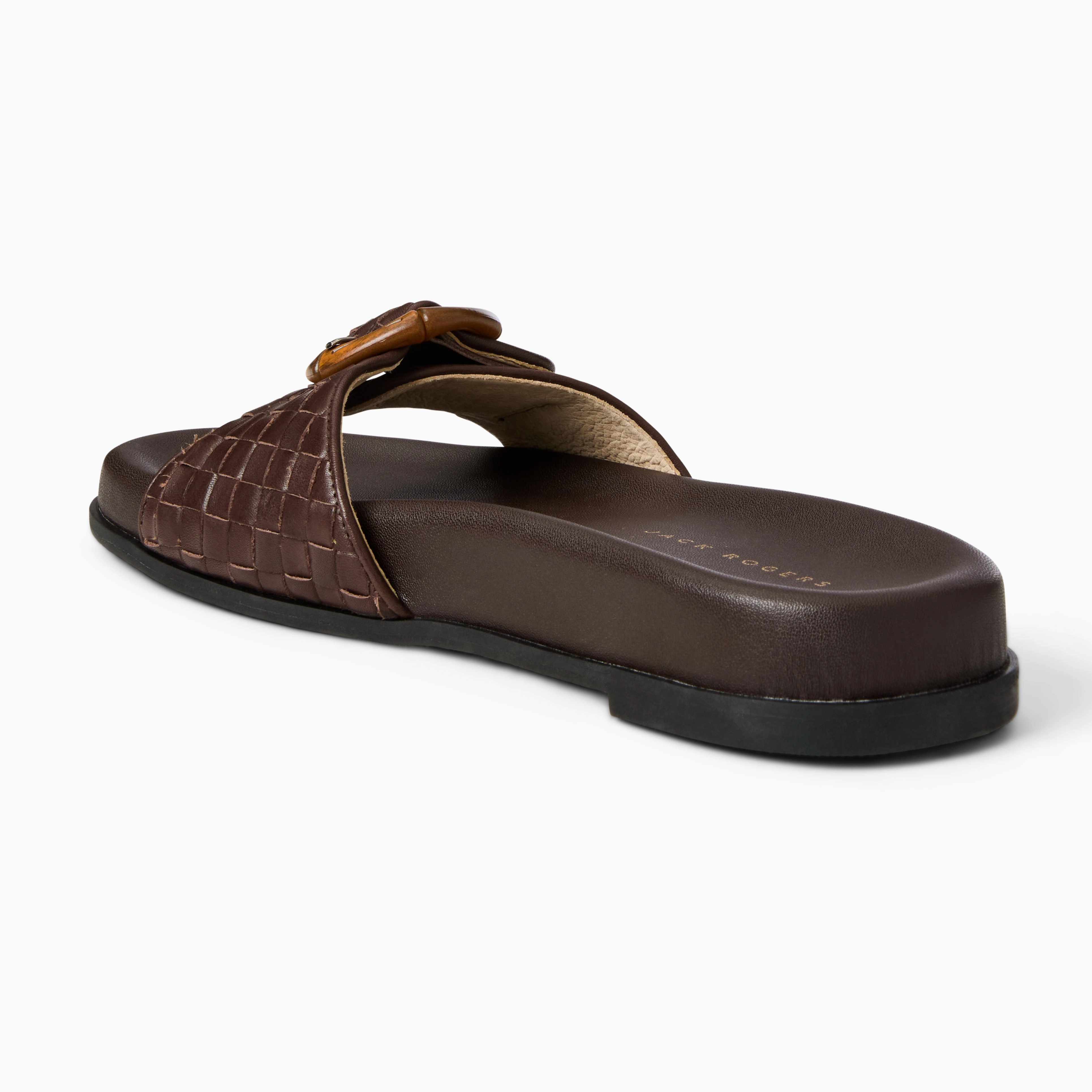 Airy Feeling Seamless Design Essex Leather Comfort Slide