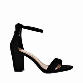 Ankle Strap Mid Chunky Heel (BLACK) Wedding Mode