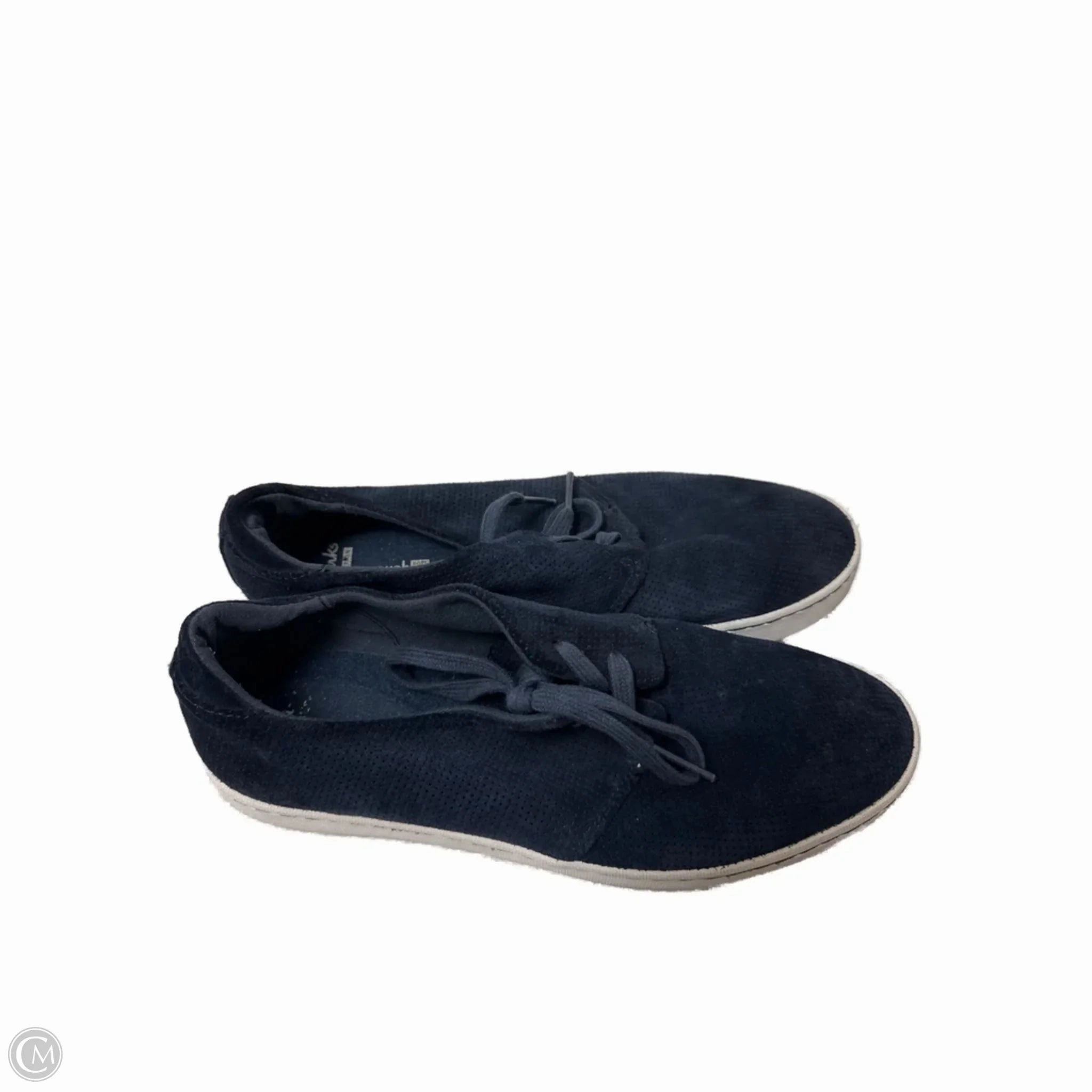 Shoes Sneakers By Clarks In Navy, Size: 9.5 Sock Like