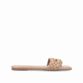 Textured Footbed SAWYERR STATEMENT SLIDE SANDALS IN WIDE