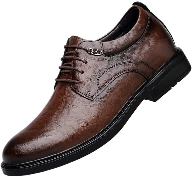 Luxury Leather Handmade Shoes, Round Toe Lace Up Classic Black Mens Leather Shoes, Casual Business Oxfords