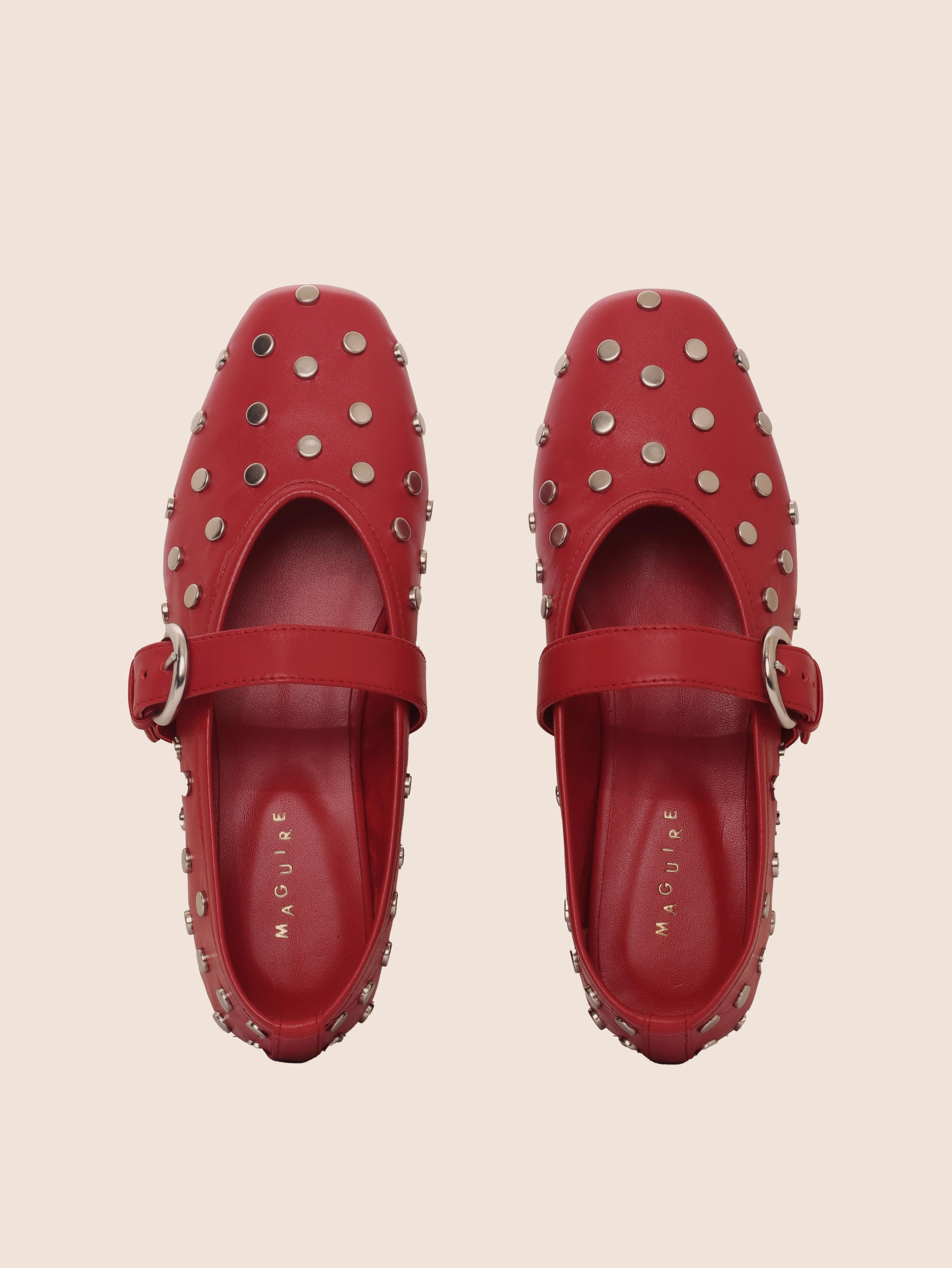 Aveiro Cherry Stud Ballerina Fashion Walk Pot Lane