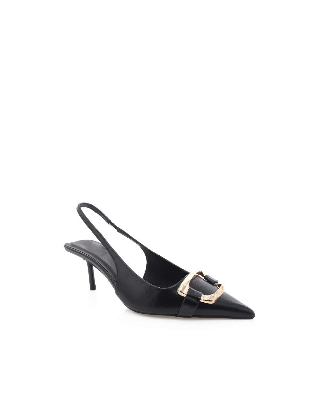 Buckle Up Fashion Comfort MAEVA - BLACK SHINE
