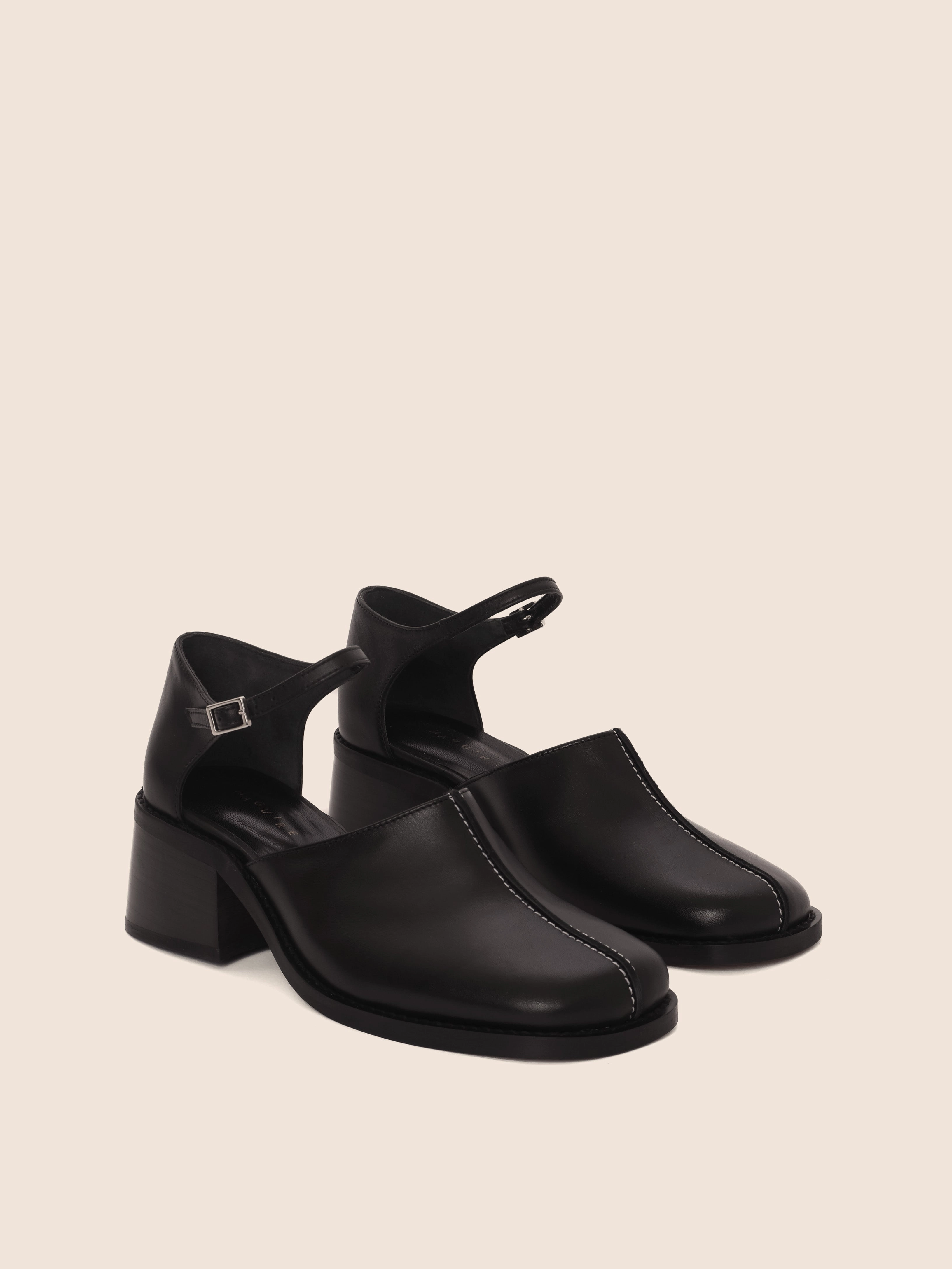 Mafra Black Heel French Glow Fashion Spark