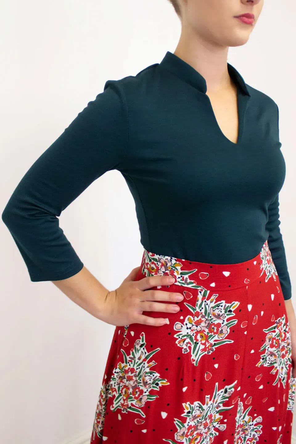 Maggie Top in Teal