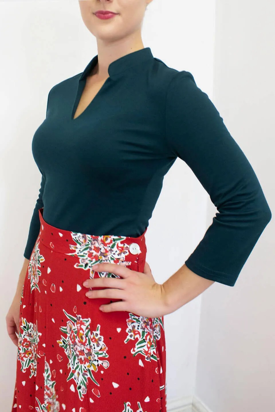 Maggie Top in Teal