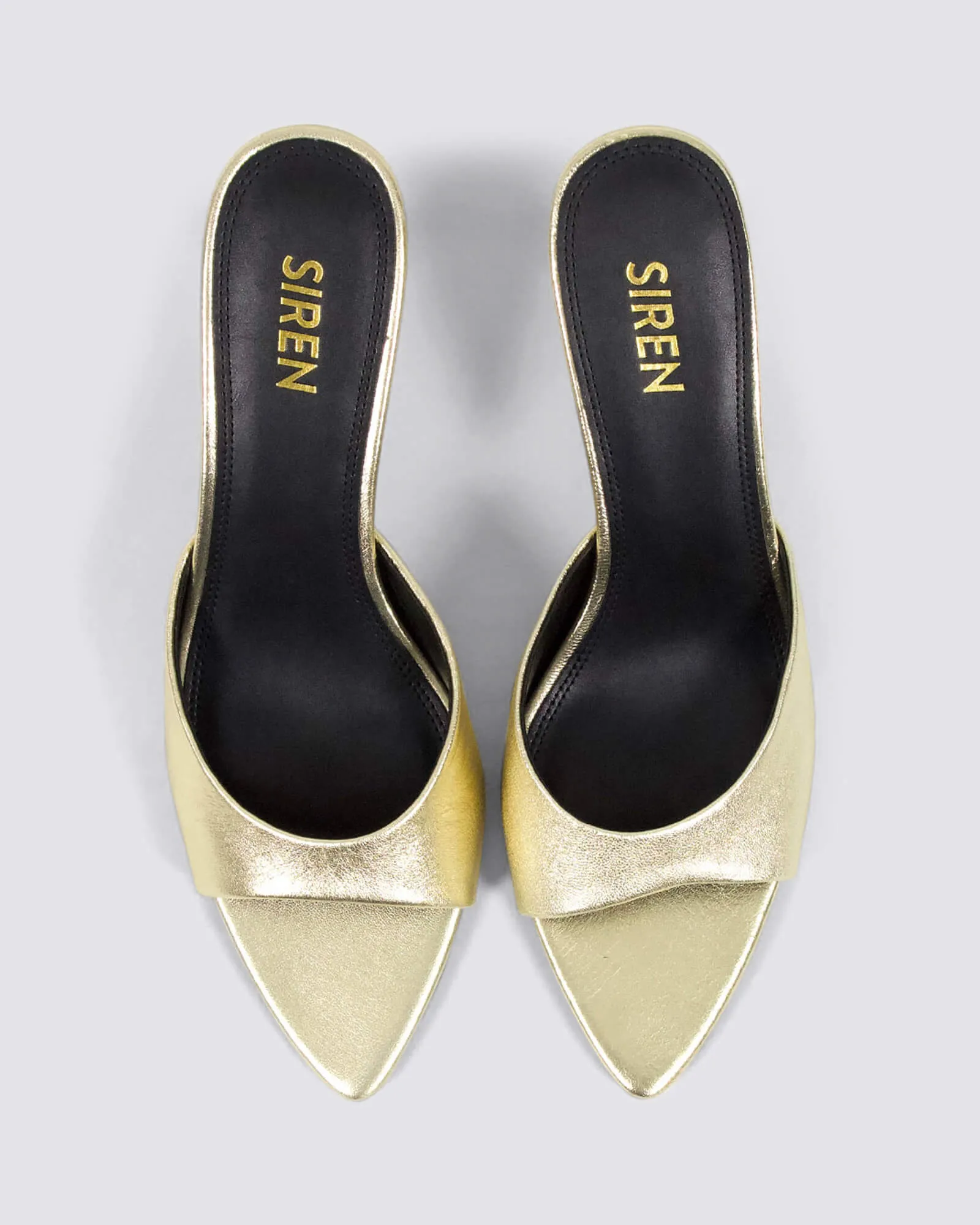 MARGOT MULES GOLD METALLIC LEATHER