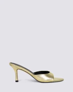 MARGOT MULES GOLD METALLIC LEATHER