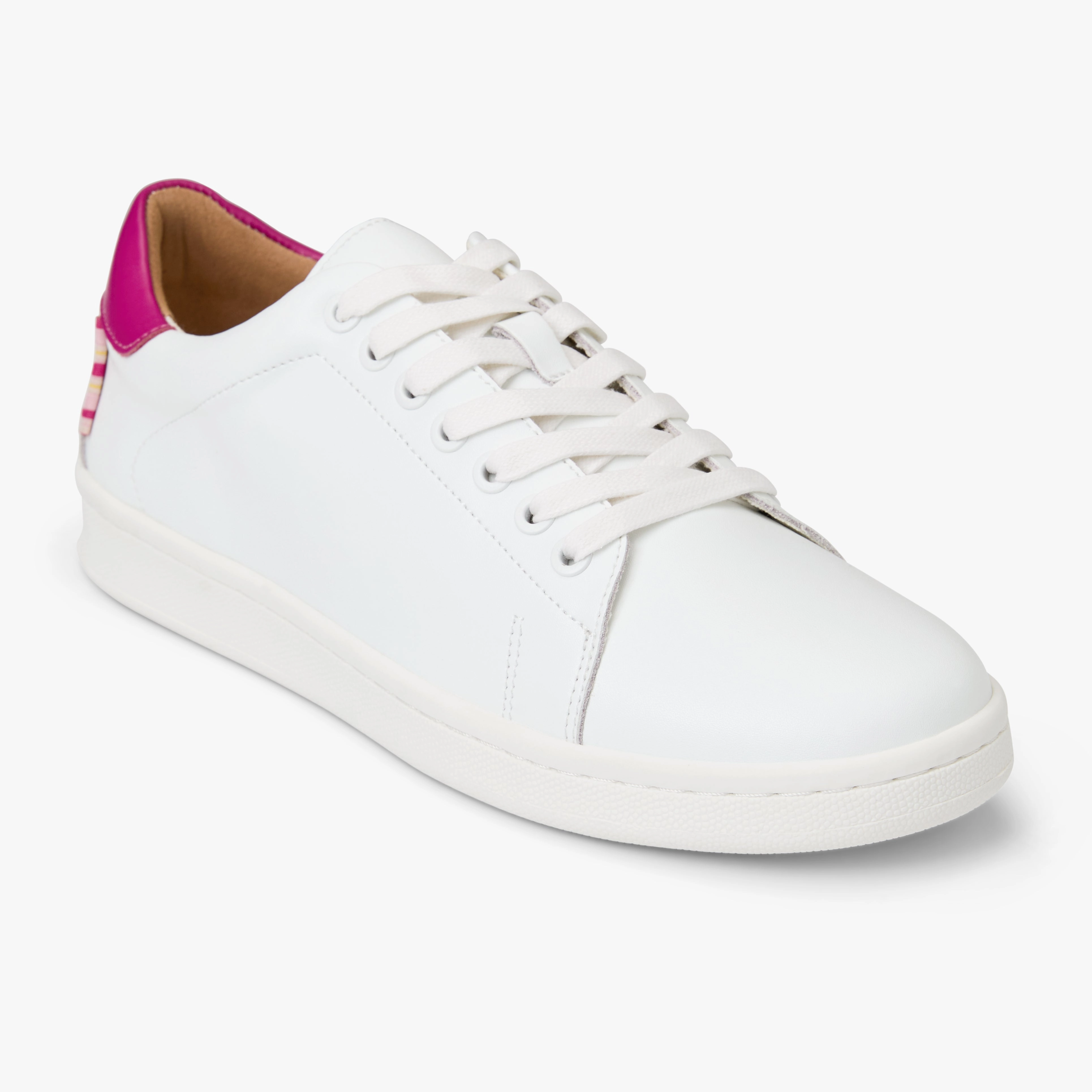 Adjustable Straps Marina Leather Low Top Sneaker