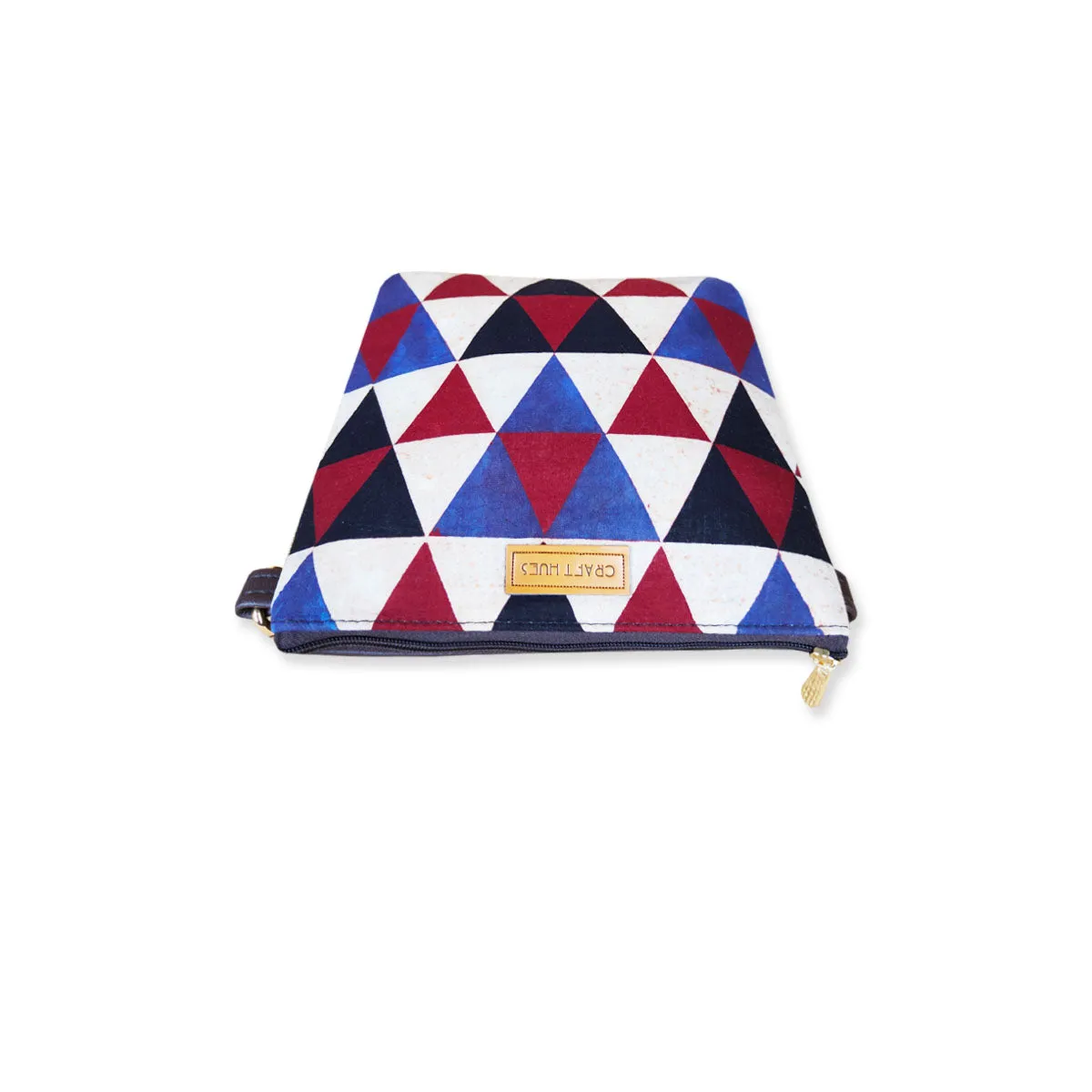 Maroon Triangles Sling Bag