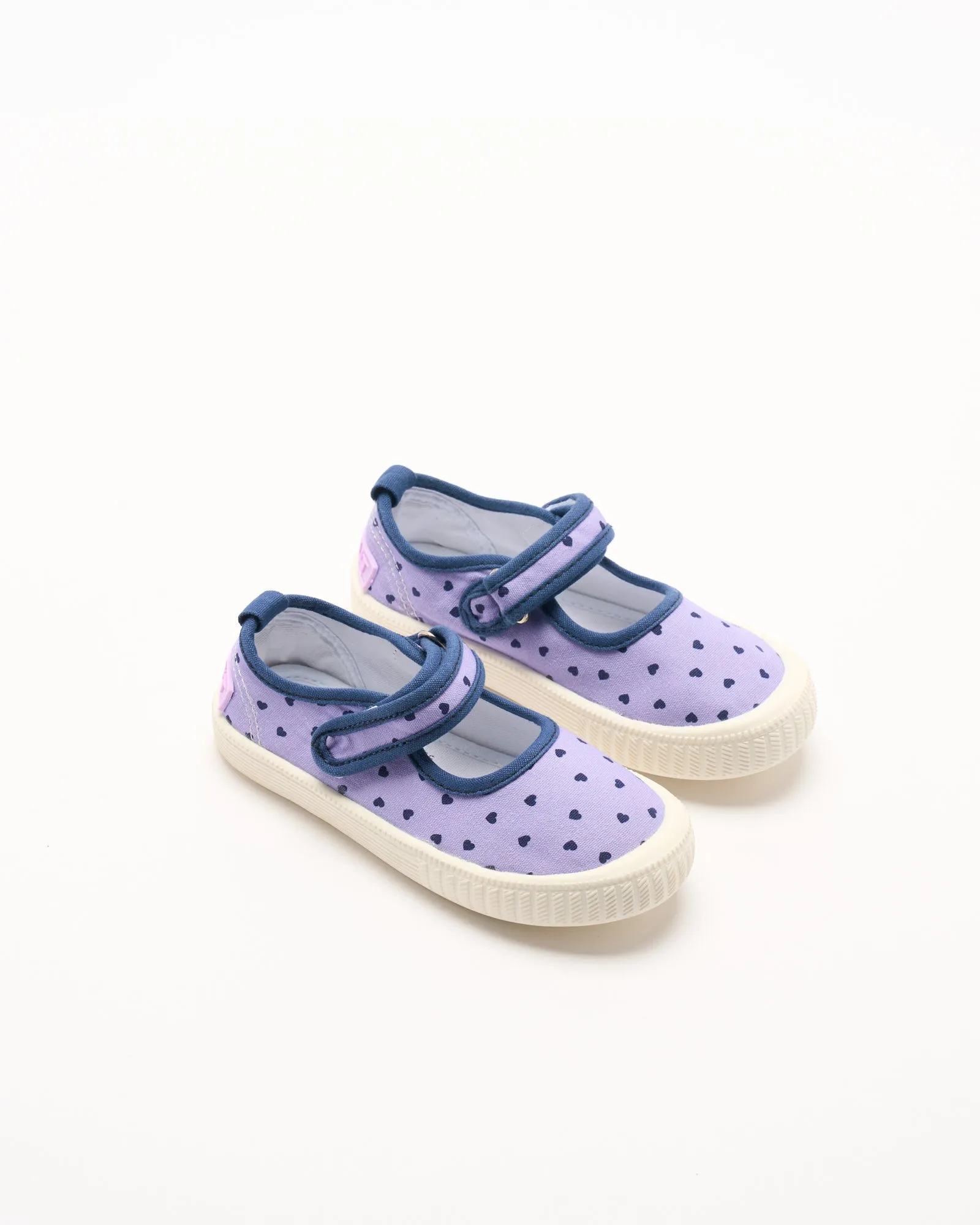 Mary Jane Canvas - Lilac Hearts