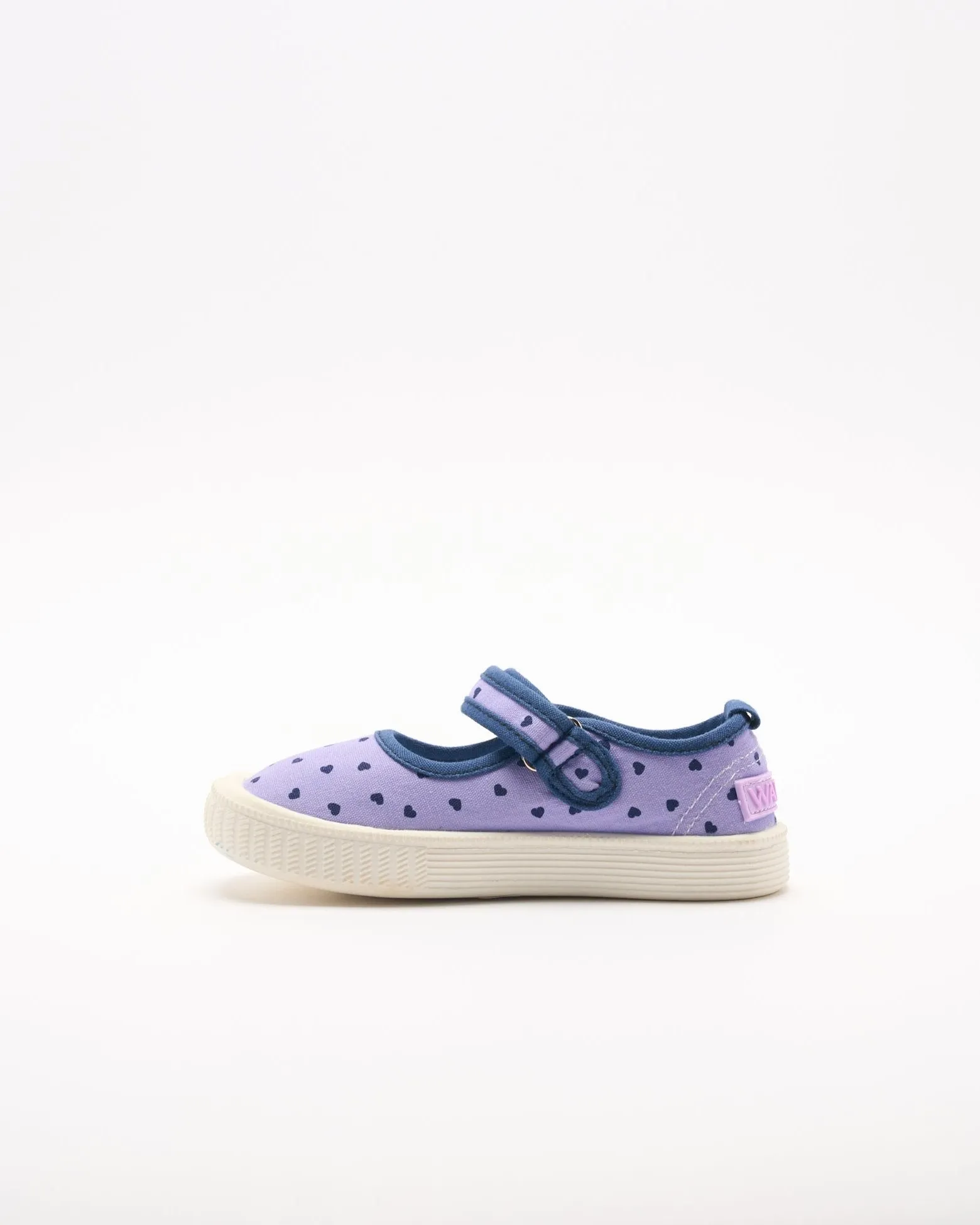 Mary Jane Canvas - Lilac Hearts