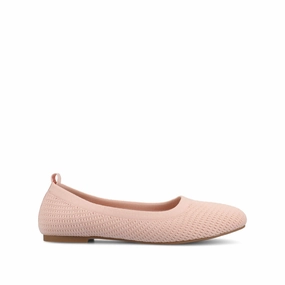 Low Maintenance suede upper MARYANN KNIT FABRIC BALLET FLATS IN STATEMENT Soft Essential