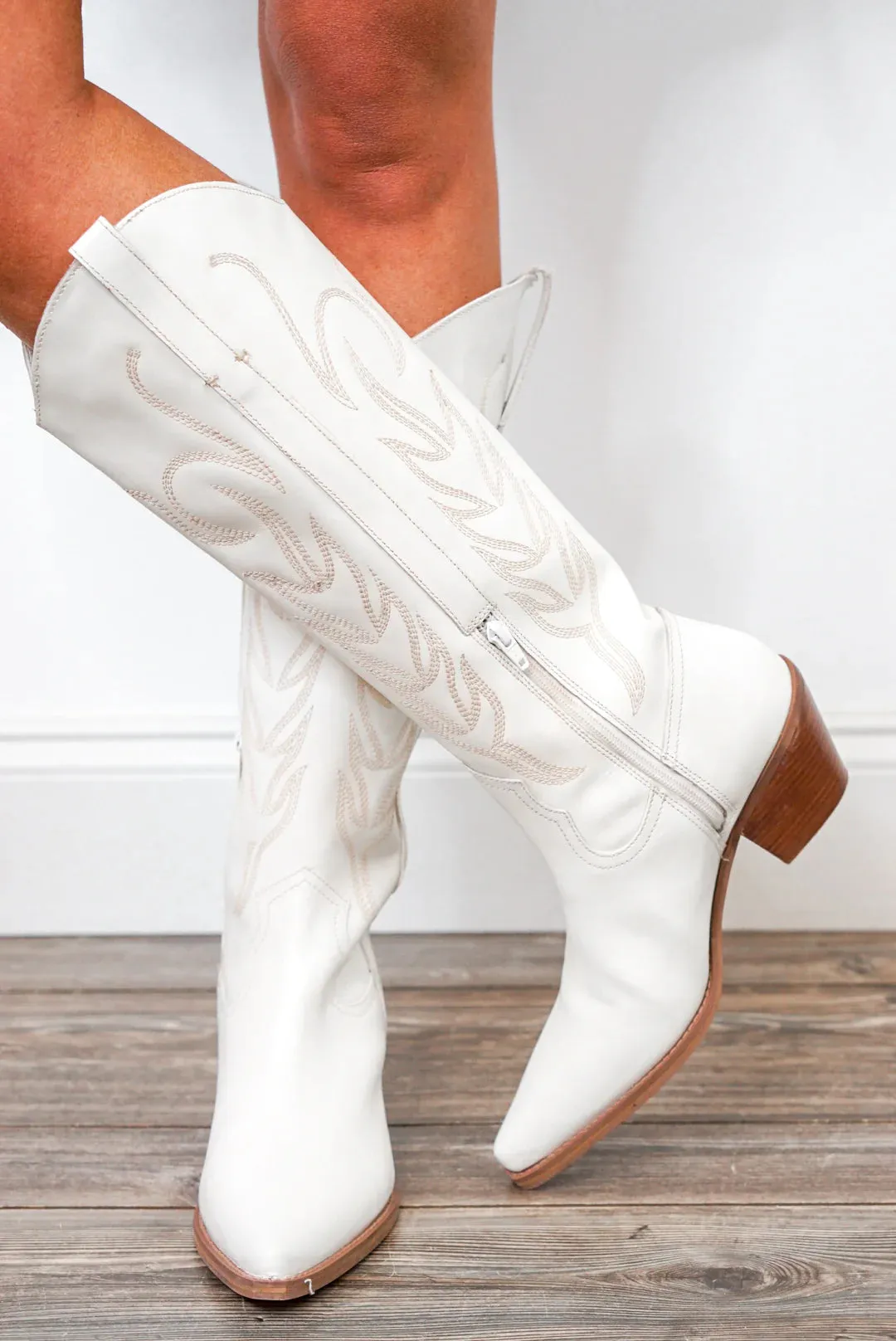 Matisse Agency Ivory Western Boots