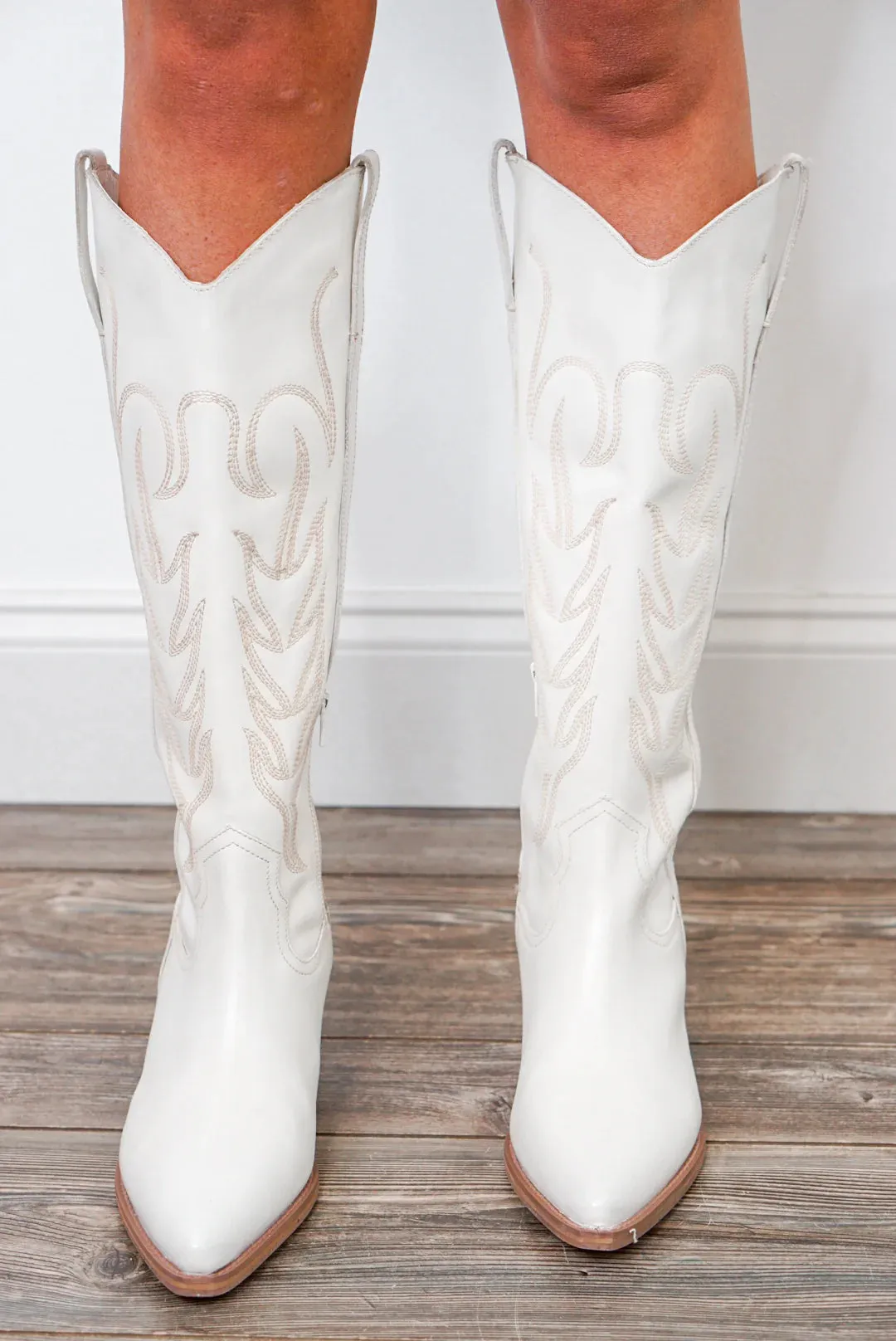 Matisse Agency Ivory Western Boots