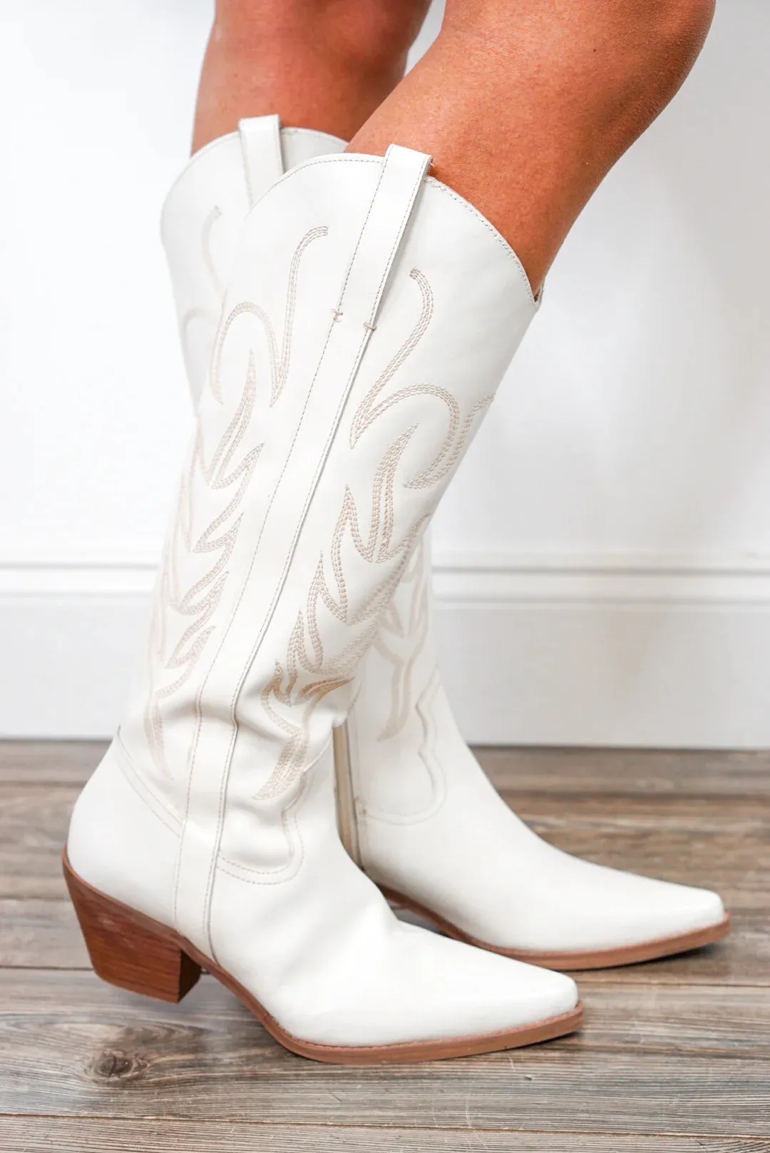 Matisse Agency Ivory Western Boots