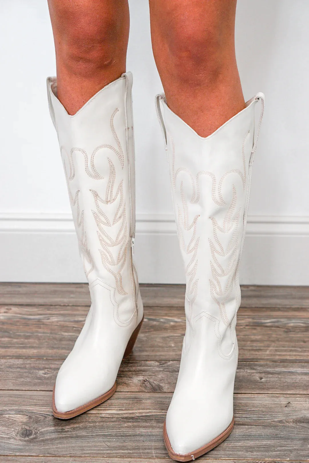 Matisse Agency Ivory Western Boots