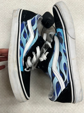 Shoes Sneakers By Vans In Black & Blue, Size: 6.5 Fashionable Look