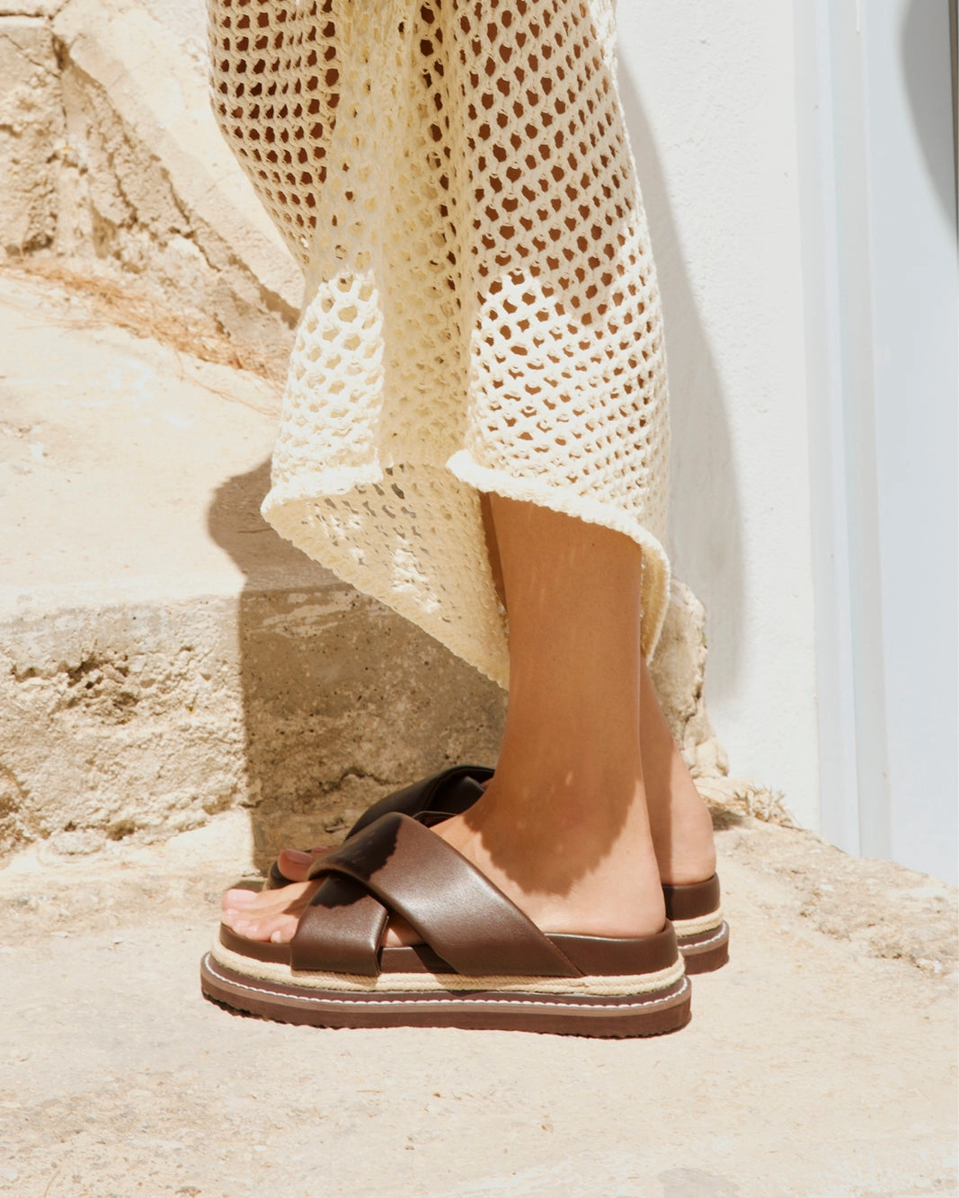 ARABEL - CHOCOLATE Wander Wear Knotted Straps
