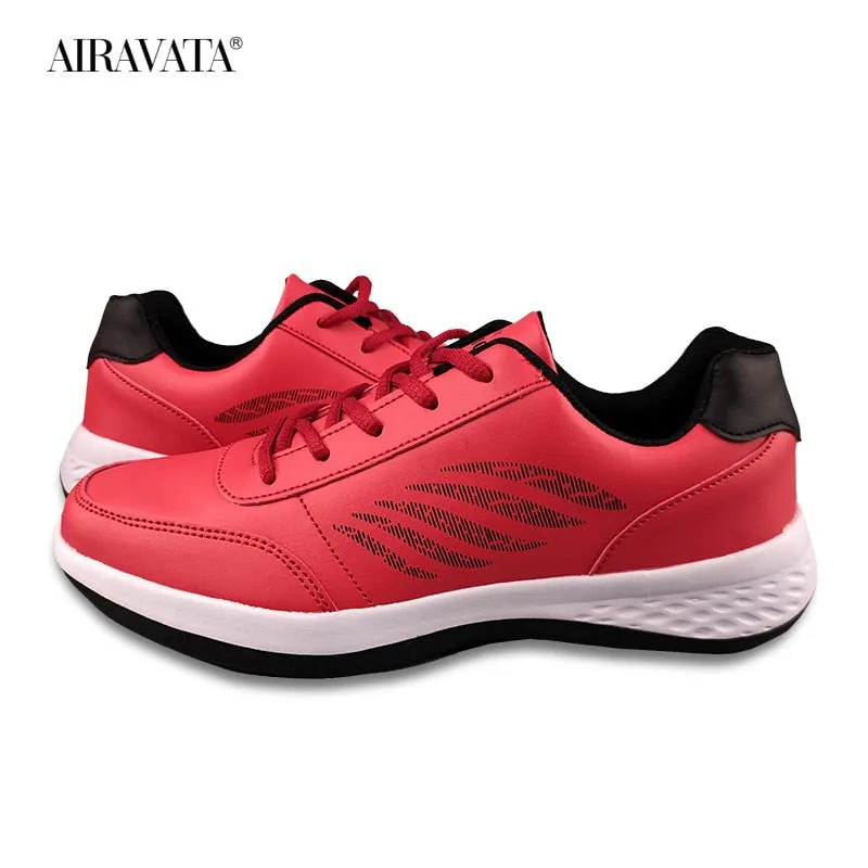 Men&#39;s Sports Casual Sneakers Leather Shoes Waterproof  Outdoor Comfortable Flat Walking Shoe Man Athletic