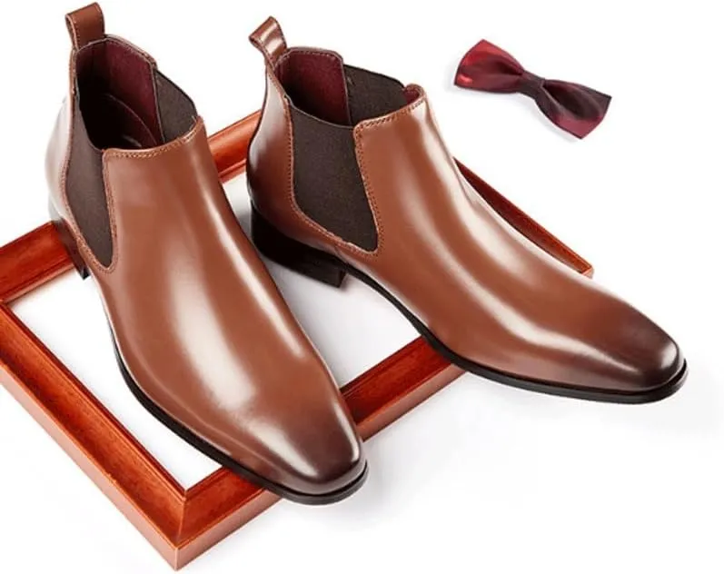 Men's Business Wingtip Lace Up Dress Shoes Men Comfort Hand Stitched Breathable Formal Derby Shoes