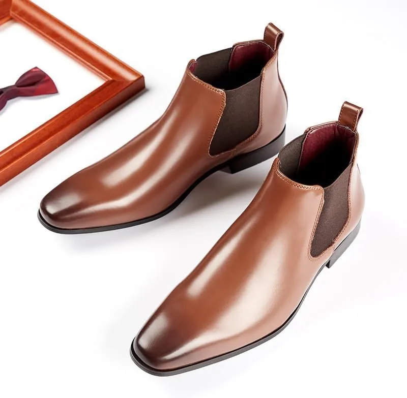 Men's Business Wingtip Lace Up Dress Shoes Men Comfort Hand Stitched Breathable Formal Derby Shoes