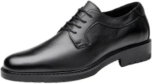 Men's Comfort Hand Stitched Business Formal Derby Shoes Modern Leather Breathable Casual Scale Pattern Comfort Shoes