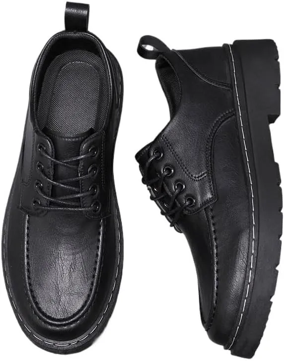 Men's Comfort Hand Stitched Business Formal Derby Shoes with Casual Style Anti-Slip and wear-Resistant Design