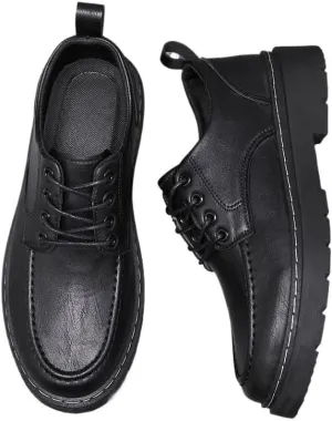 Men's Comfort Hand Stitched Business Formal Derby Shoes with Casual Style Anti-Slip and wear-Resistant Design