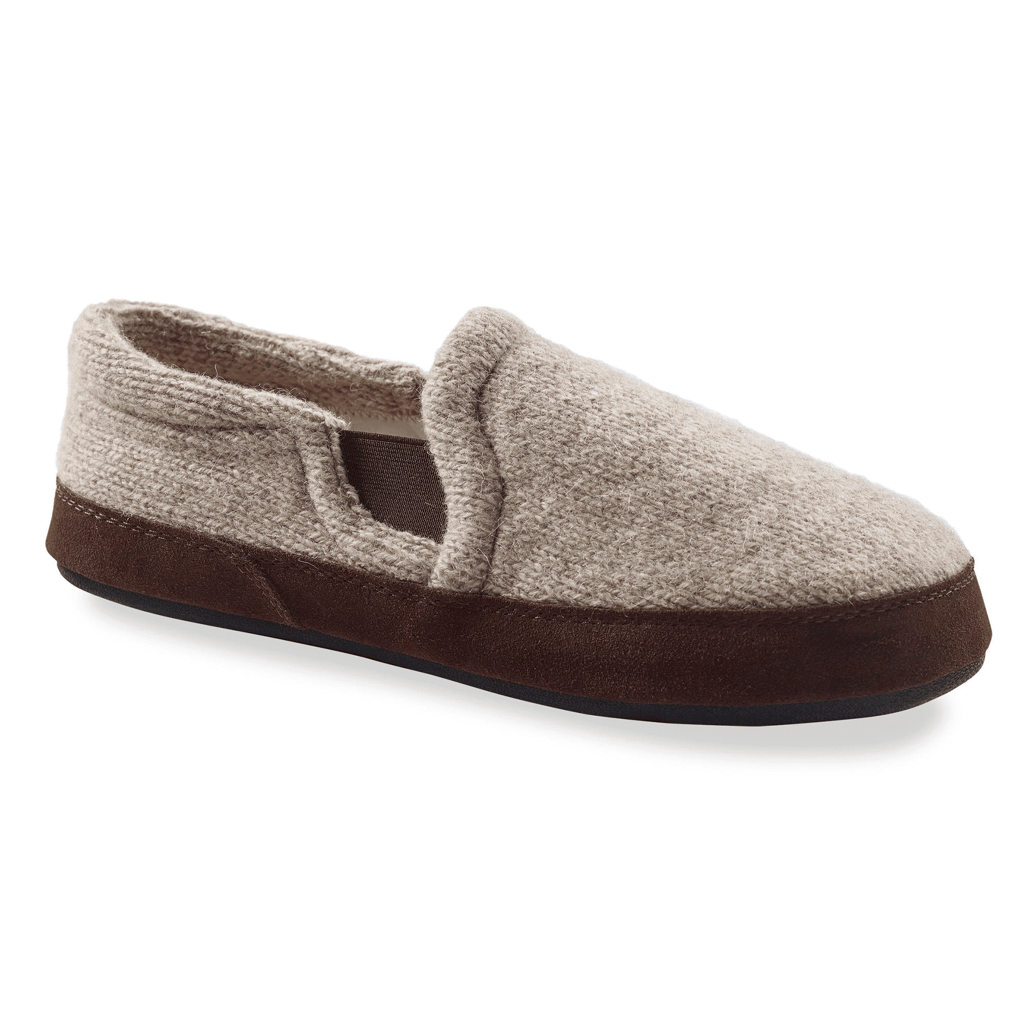 Men's Fave Gore Moc Slipper with Cloud Cushion® Comfort in Grey Rag Wool