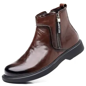 Men's Genuine Leather Ankle Chelsea Boots