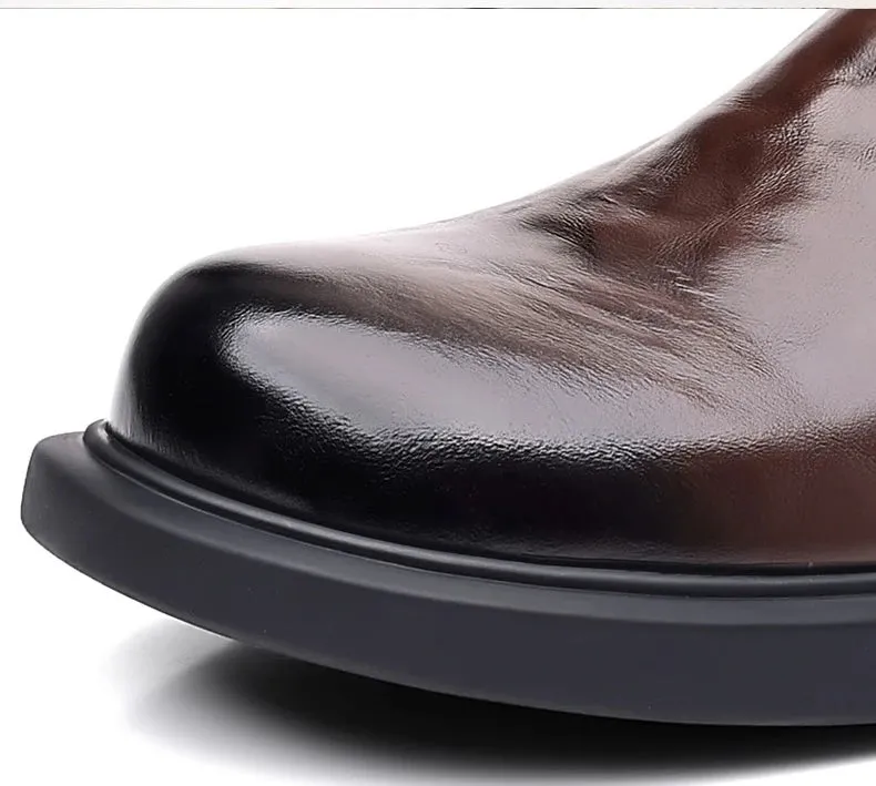 Men's Genuine Leather Ankle Chelsea Boots