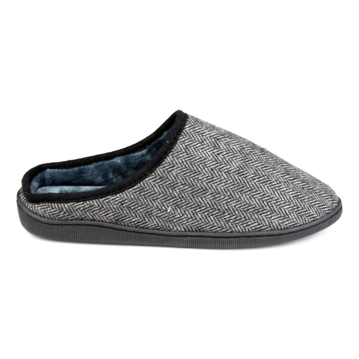 Mens Grey Mule Slipper