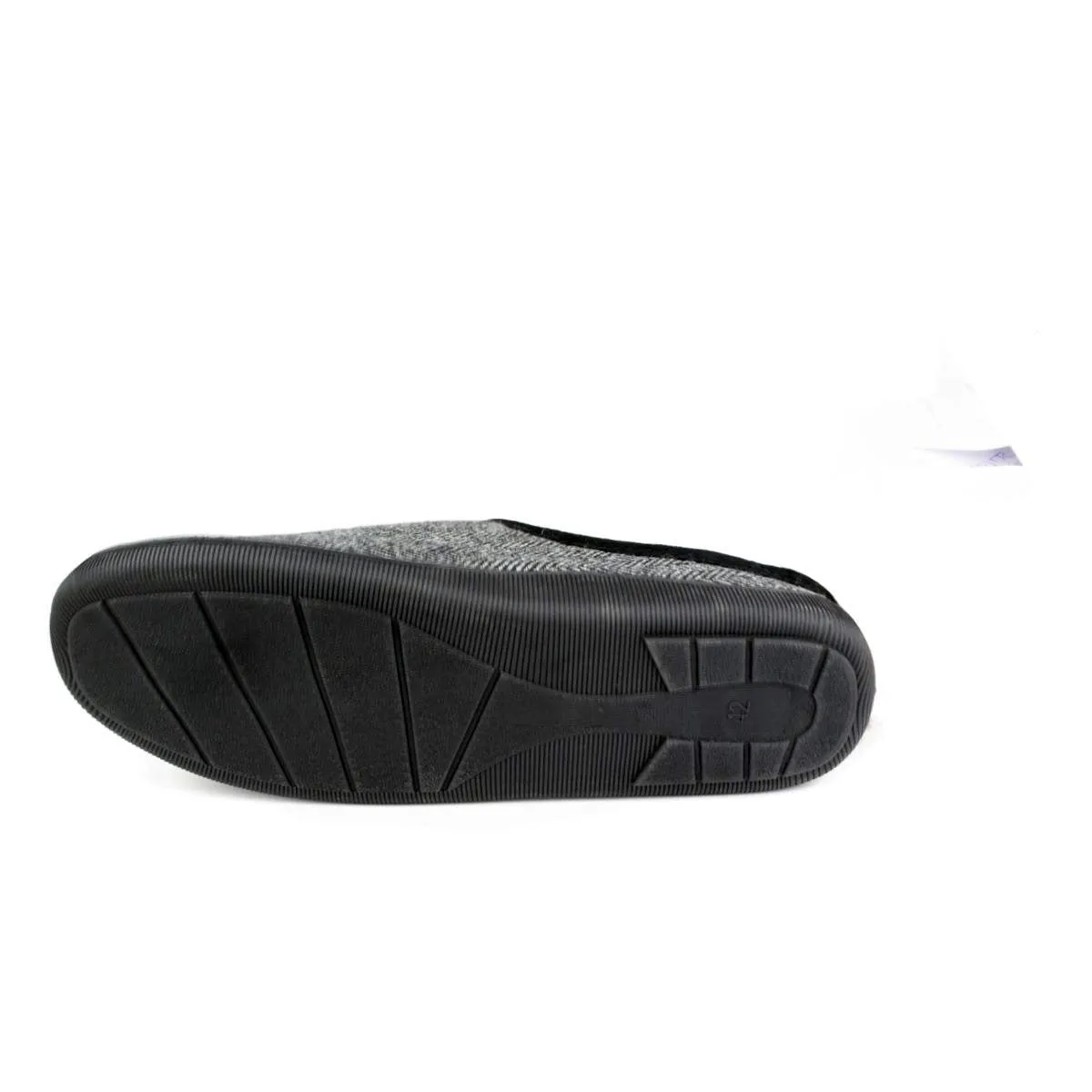 Mens Grey Mule Slipper