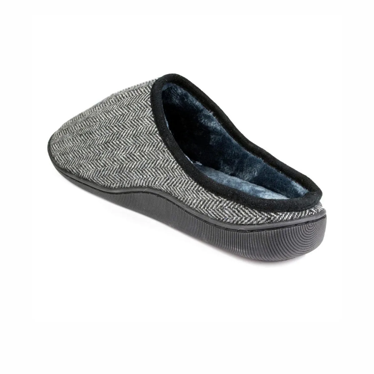 Mens Grey Mule Slipper