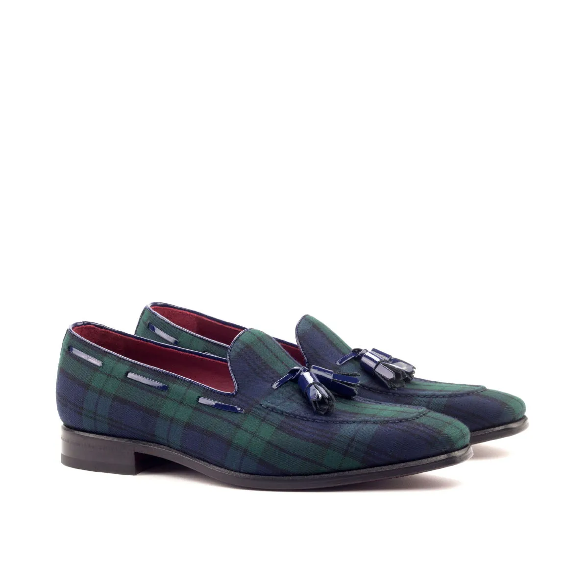 Men's Loafer Leather Shoes Wide Plus Size Green Blue 2680