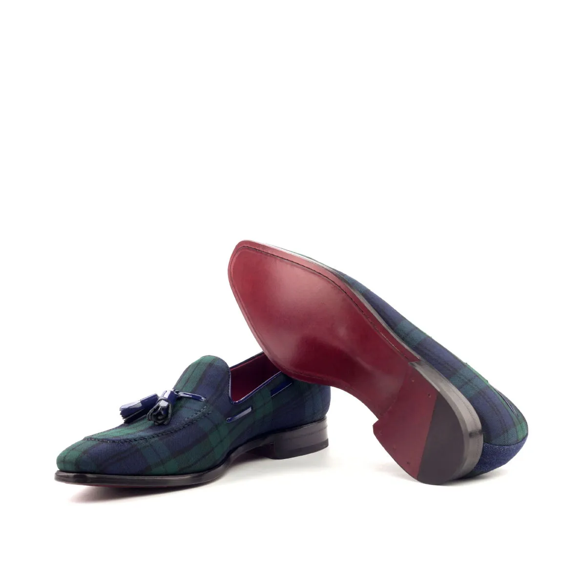Men's Loafer Leather Shoes Wide Plus Size Green Blue 2680